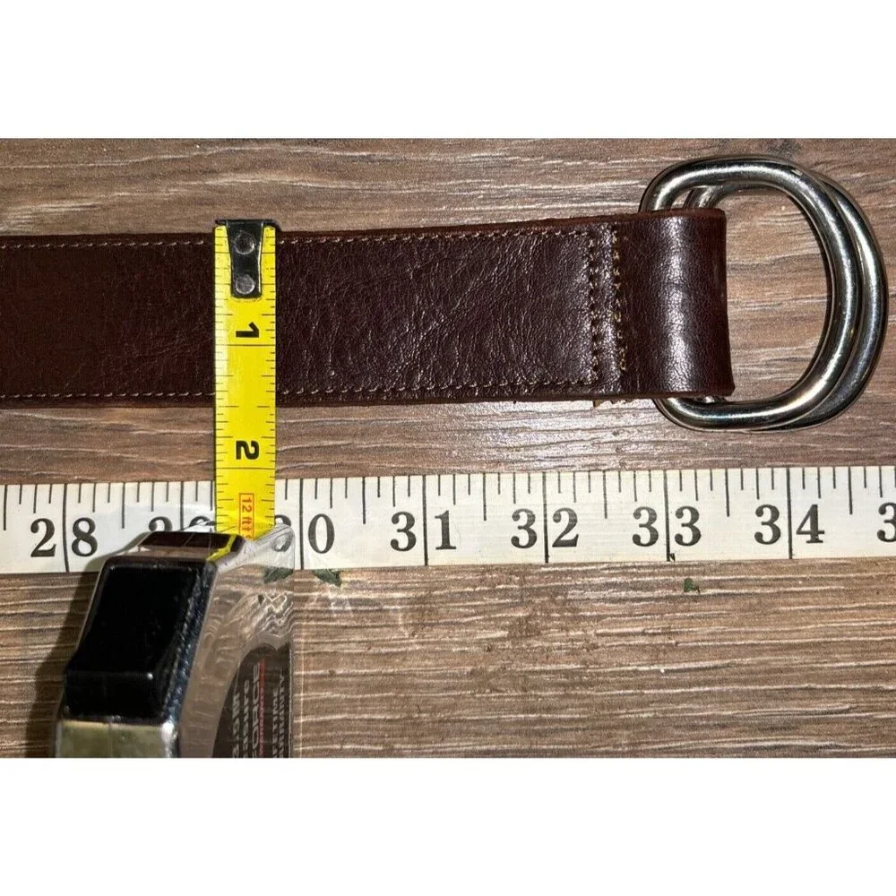 LIMITED‎ Brown Genuine Leather Belt - Made in Italy - Women's Size 30